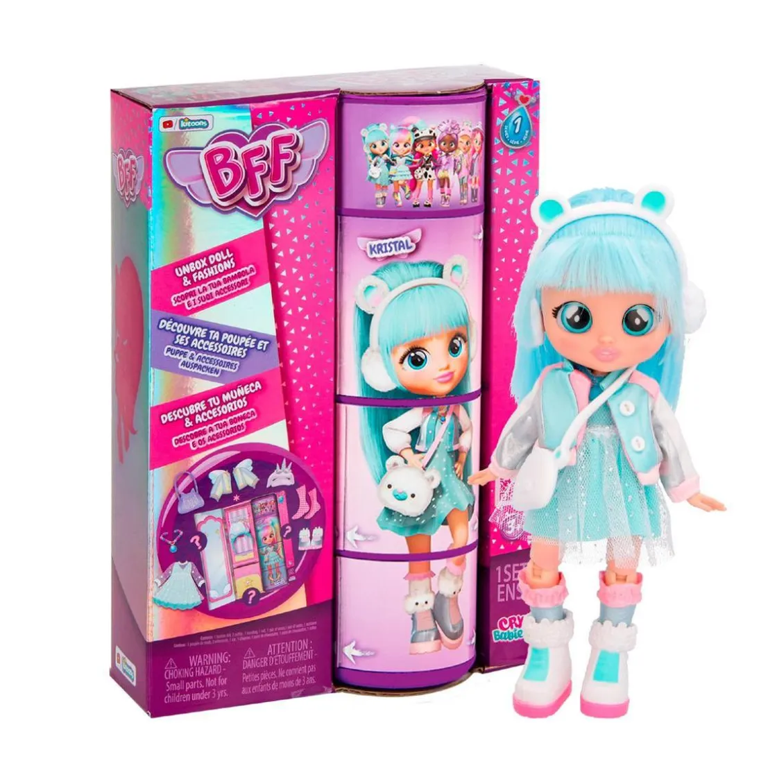 BFF BEBES LLORONES Bebés Llorones - Kristal - Muñeca BFF