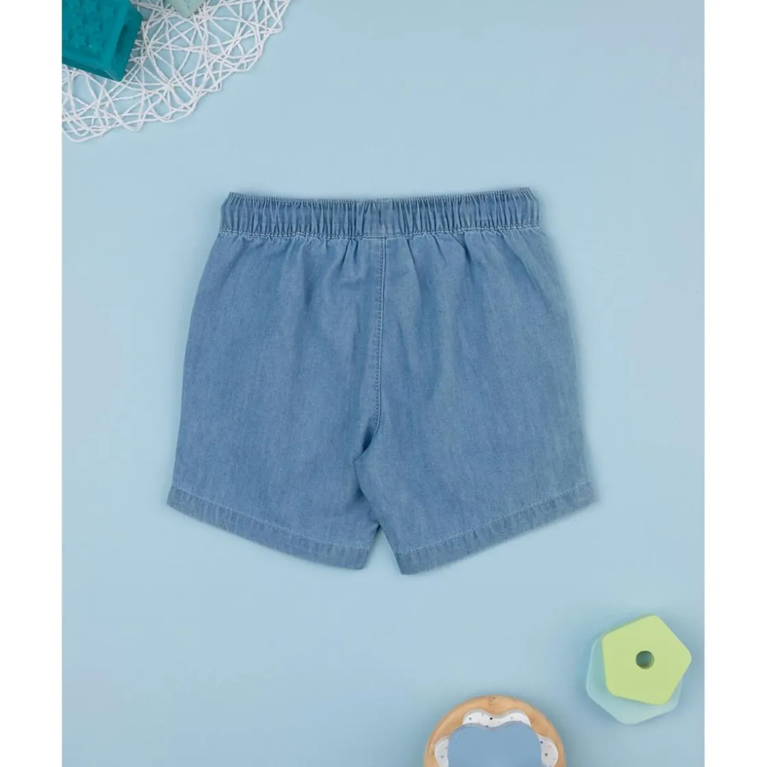 Prenatal Bermuda azul denim con bolsillos* Bebé Niño 3-36 Meses·Vaqueros, Pantalones Y Petos|Niño·Bebé Niño 3-36 Meses