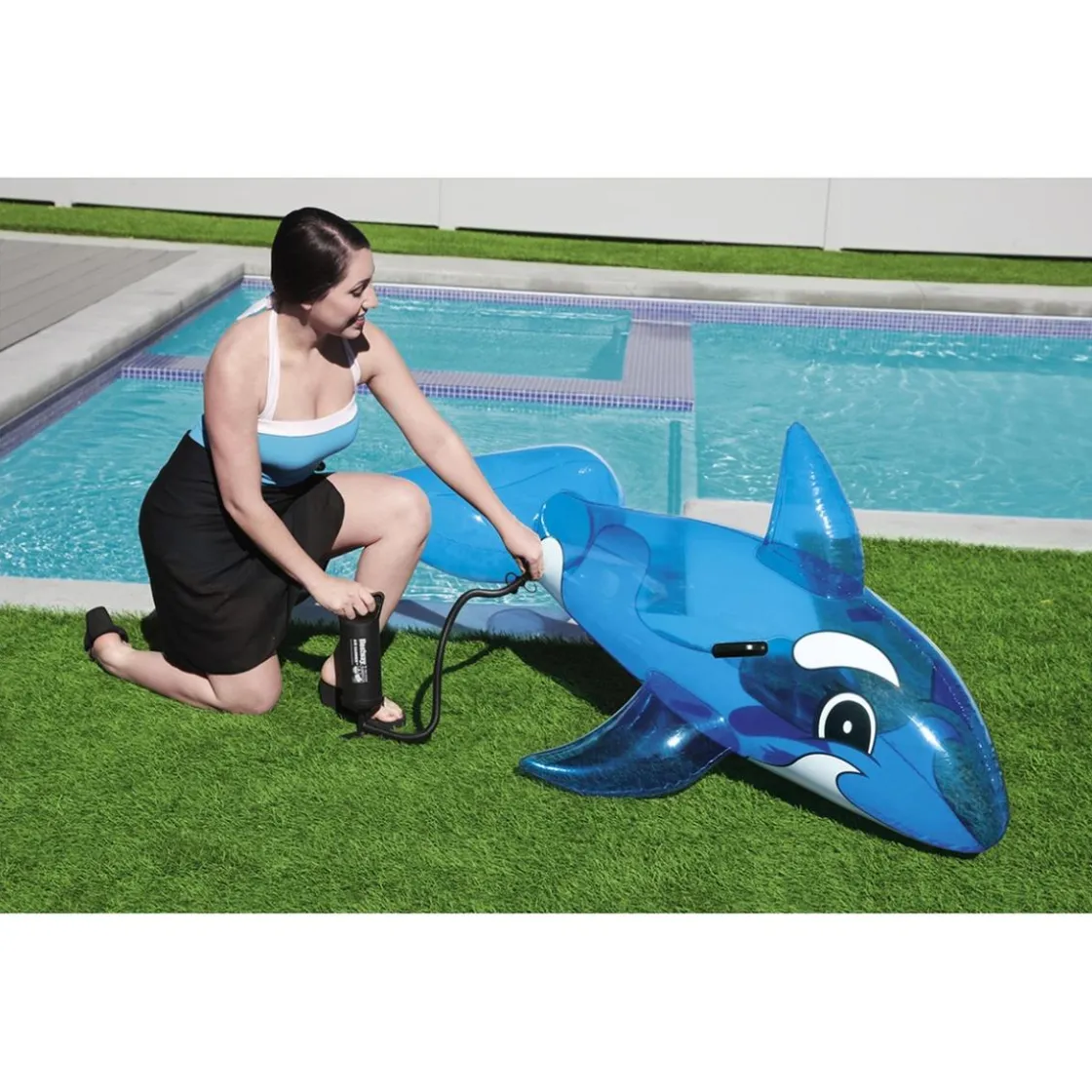 BEST WAY Bestway - Ballena azul con asas* Piscinas|Juguetes De Verano
