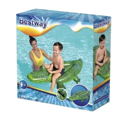 BESTWAY - Colchoneta cocodrilo Buddy Croc* Piscinas|Juguetes De Verano
