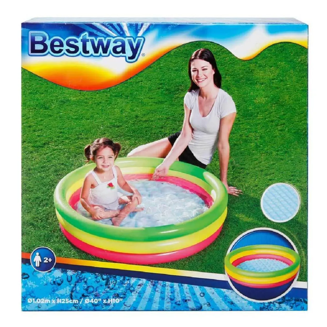 BESTWAY - Piscina hinchable infantil Summer multicolor* Piscinas|Juguetes De Verano