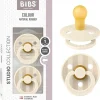 BIBS - Pack 2 chupetes Colour 0-6 meses - Ivory/vanilla