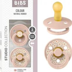 BIBS - Pack 2 chupetes Colour 6-12 meses - Jasmine blush