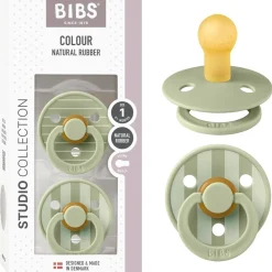 BIBS - Pack 2 chupetes Colour 0-6 meses - Pin Sage Mix