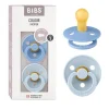 BIBS - Pack 2 chupetes Colour 0-6 meses - Blue/Baby blue