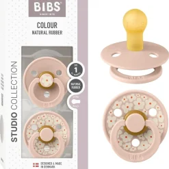 BIBS - Pack 2 chupetes Colour 0-6 meses - Jasmine blush