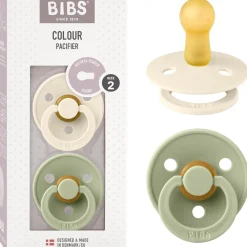 BIBS - Pack 2 chupetes Colour 6-18 meses - Ivory/Sage