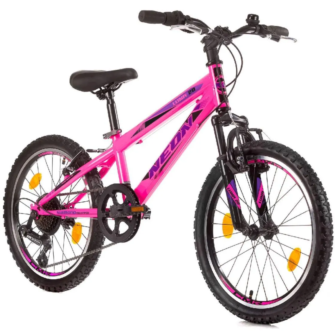 SUN&SPORT Bicicleta Neon LUNA 20” rosa con suspension