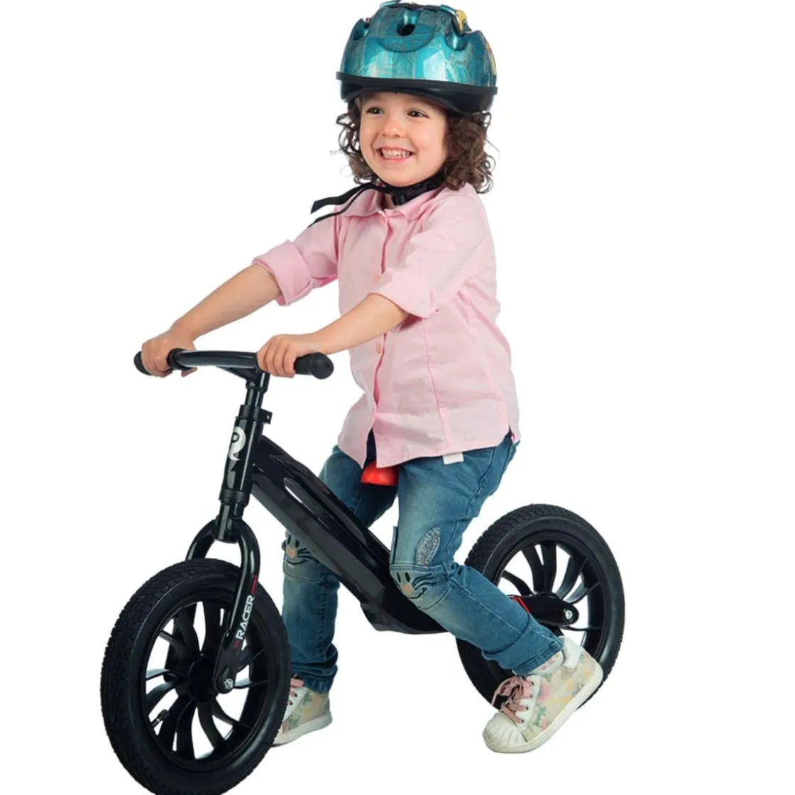 PL OCIOTRENDS Bicicleta sin pedales Qplay Racer Negra