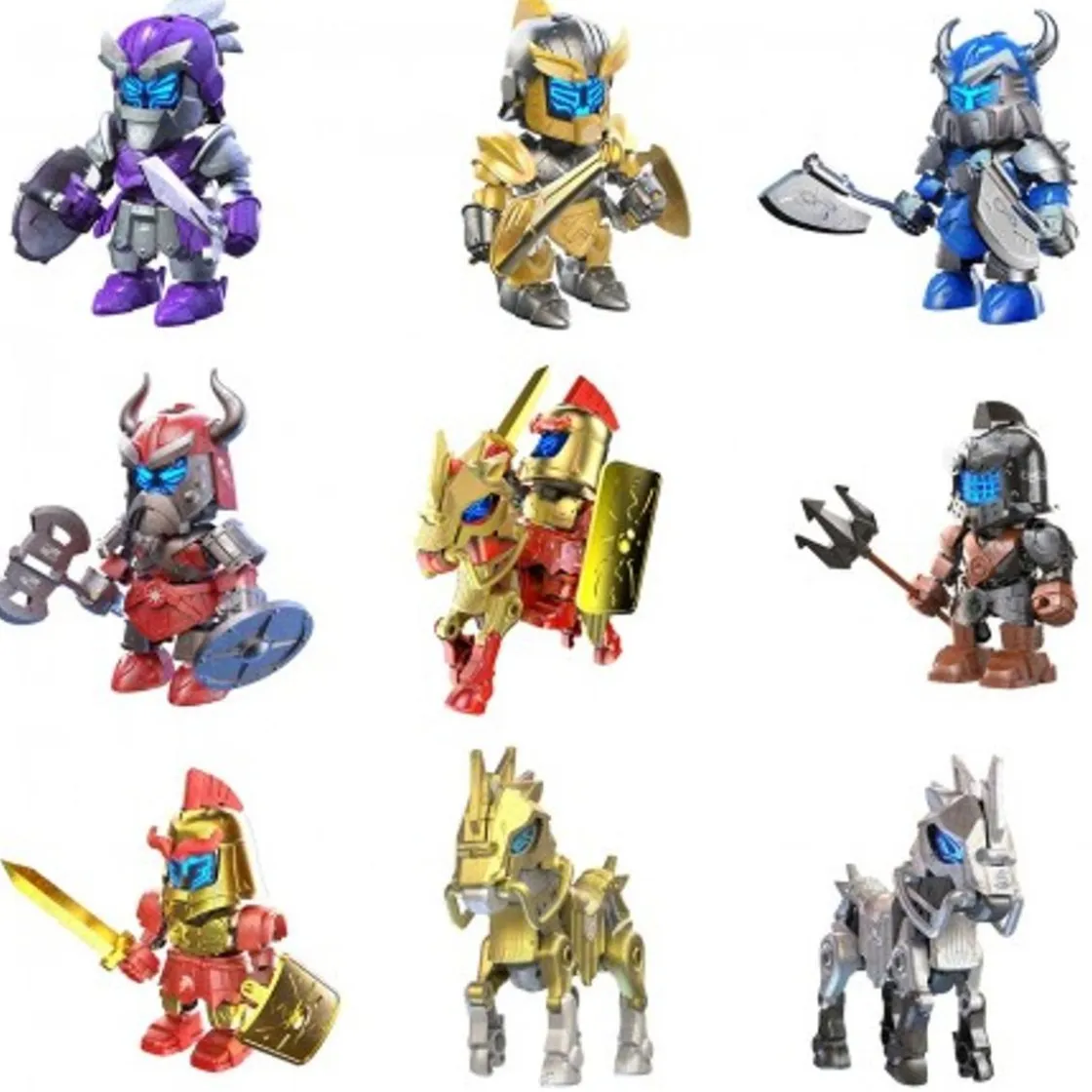 BIZAK - Heropod World of Armours: Construye y colecciona guerreros y caballos articulados (Varios modelos) ㅤ* Figuras De Acción