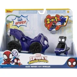 TOY PARTNER S.A. Black Panther - Vehículo increíble de superhéroes estilo Panther ㅤ