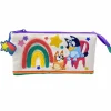 C Y P BRANDS Bluey - Portatodo triple - Colección Rainbow* Material Escolar