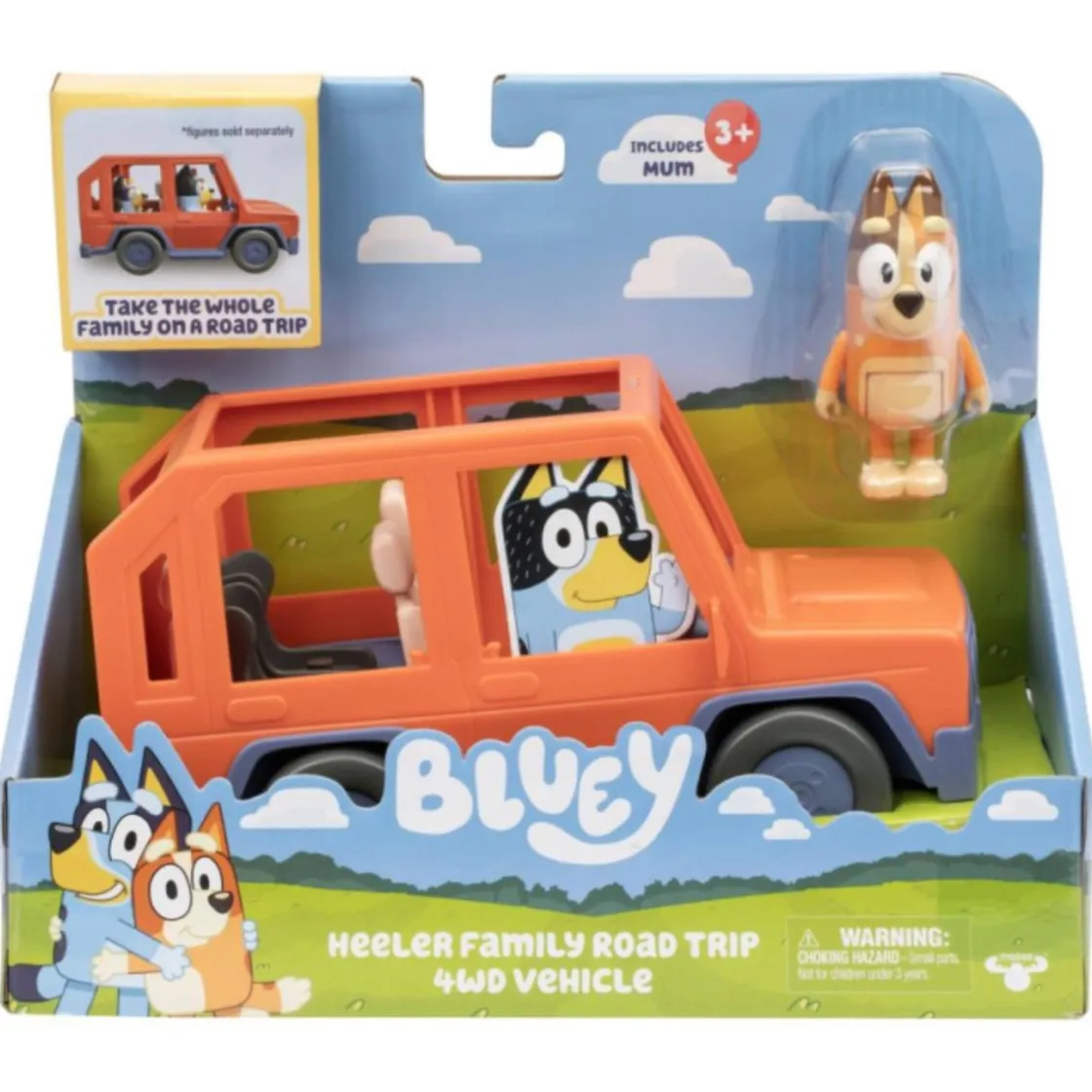 BLUEY - Coche 4×4 de la familia Heeler* Coleccionables Y Mini Mundos