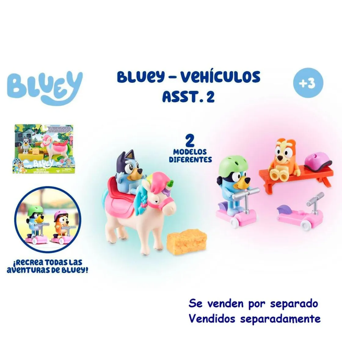 FAMOSA Bluey - Mini playset vehículos (varios modelos)