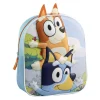 ARTESANIA CERDÁ Bluey - Mochila infantil 3D con aplicaciones