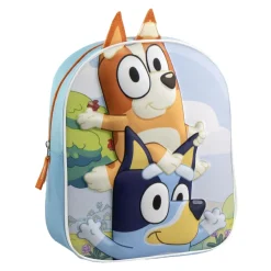 ARTESANIA CERDÁ Bluey - Mochila infantil 3D con aplicaciones