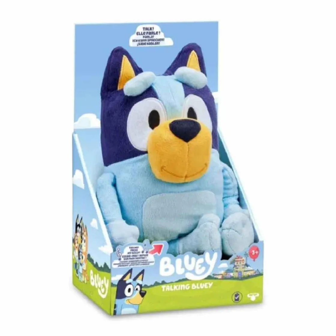 FAMOSA Bluey - Peluche parlanchín* Coleccionables Y Mini Mundos
