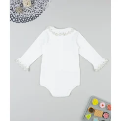 Prenatal Body bebé blanco con cuello bordado* Niña·Bebé Niña 3-36 Meses|Bebé Niña 3-36 Meses·Bodies