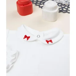 Prenatal Body bebé niña blanco con bordado