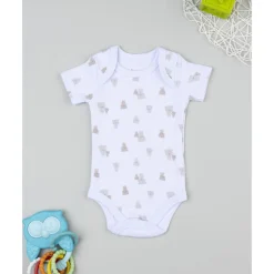 Prenatal Body blanco de manga corta para bebé con estampado de ositos* Ropa Y Accesorios·Bodies|Recién Nacido·Ropa Y Accesorios