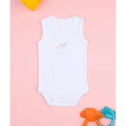 Prenatal Body blanco flores* Ropa Y Accesorios·Bodies|Recién Nacido·Ropa Y Accesorios