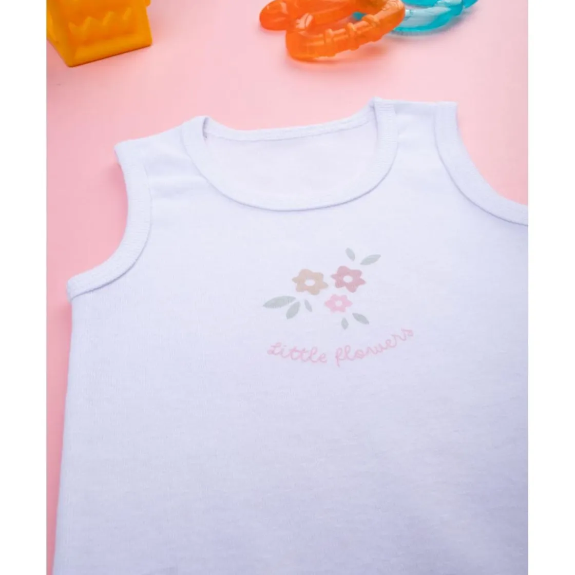 Prenatal Body blanco flores* Ropa Y Accesorios·Bodies|Recién Nacido·Ropa Y Accesorios