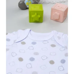Prenatal Body de manga corta para bebé con estampado de ositos