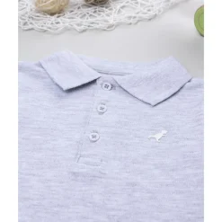 Prenatal Body de manga larga para niña gris jaspe con cuello alto* Niño·Bebé Niño 3-36 Meses|Bebé Niño 3-36 Meses·Bodies