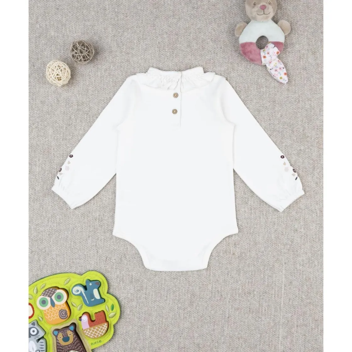 Prenatal Body de niña blanco con estampado de ositos* Niña·Bebé Niña 3-36 Meses|Bebé Niña 3-36 Meses·Bodies