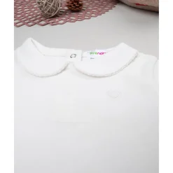 Prenatal Body de niña blanco de manga larga