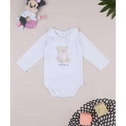 Prenatal Body niña blanco estampado con cuello