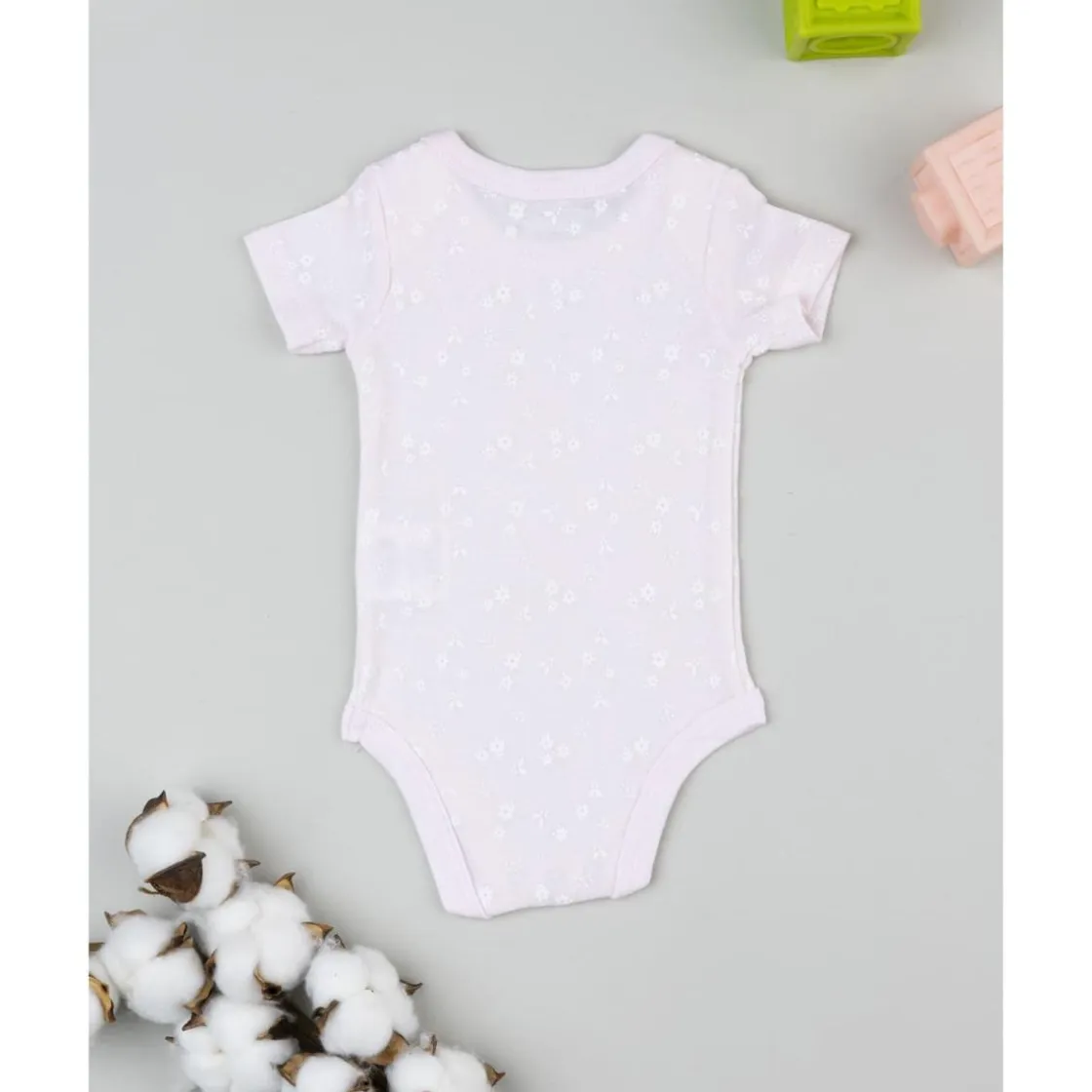 Prenatal Body rosa de manga corta para bebé con estampado de flores* Ropa Y Accesorios·Bodies|Recién Nacido·Ropa Y Accesorios