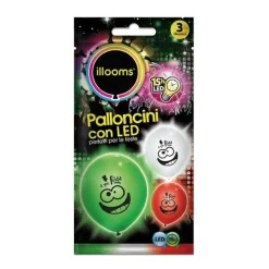 TOYS "R" US Bolsa con 3 globos luz LED "Fiesta"* Artículos De Fiesta Y Regalos