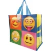ECOBOLSA HISPANIA SL Bolsa de rafia con mosaico de emojis* Artículos De Fiesta Y Regalos