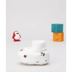 Prenatal Botitas bebé chenilla florecitas