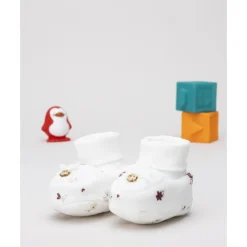 Prenatal Botitas bebé chenilla florecitas