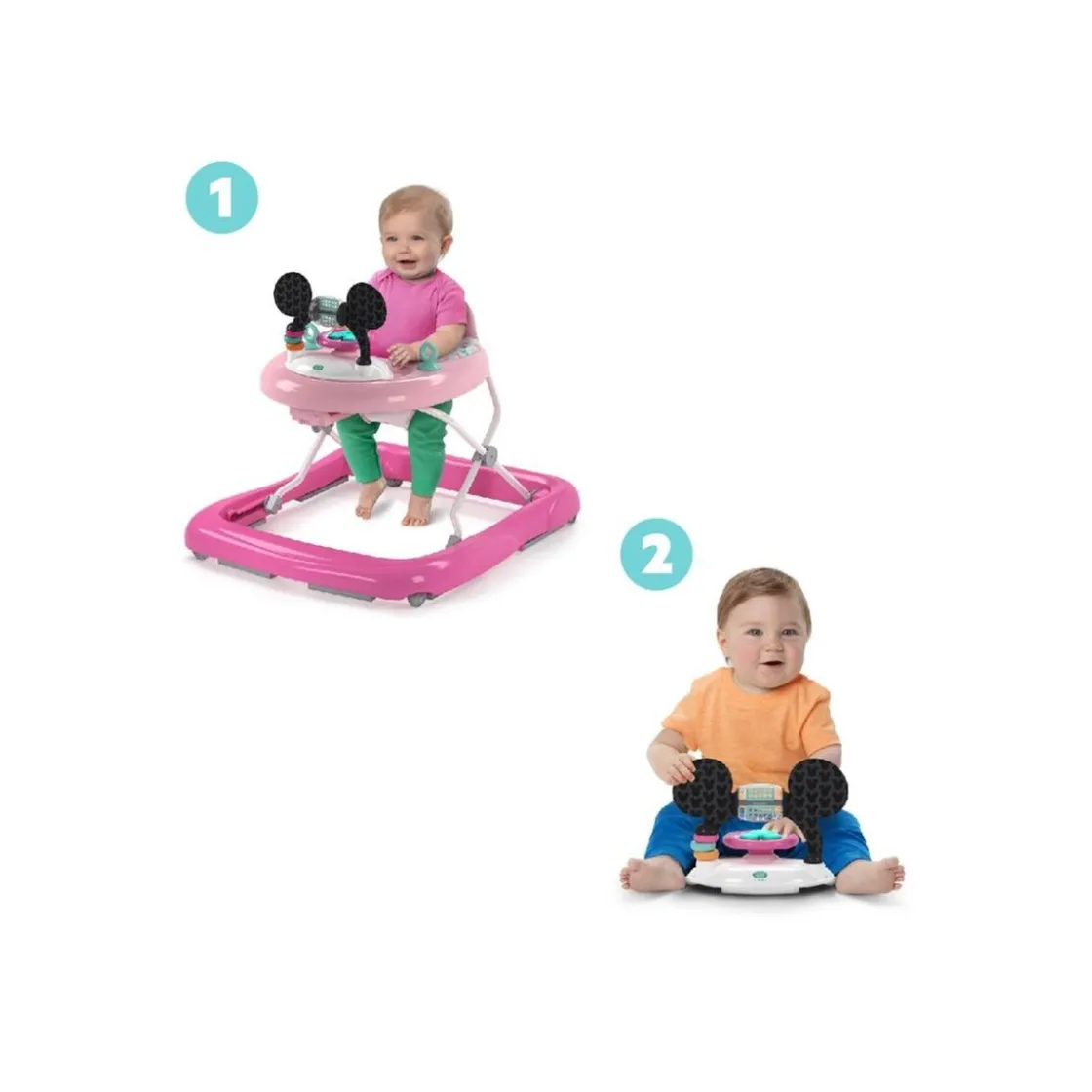 BRIGHT STARTS - Andador 2 en 1 Minnie Mouse