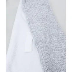 Prenatal Bufanda niño gris/blanco