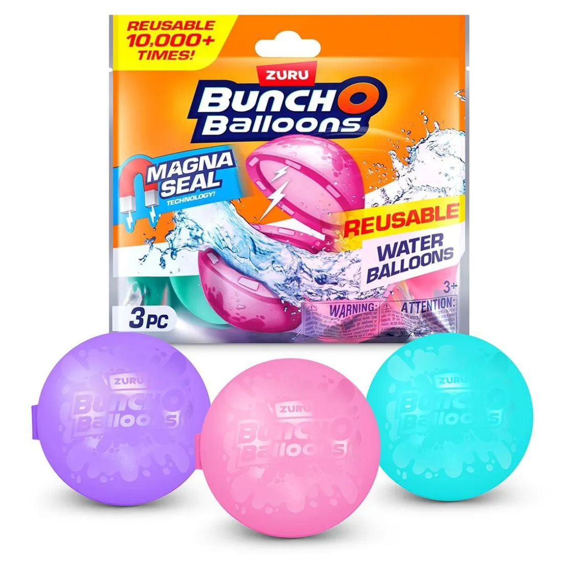 AOGS Bunch O Balloons - Pack 3 Globos de agua Reutilizables (Varios Modelos)