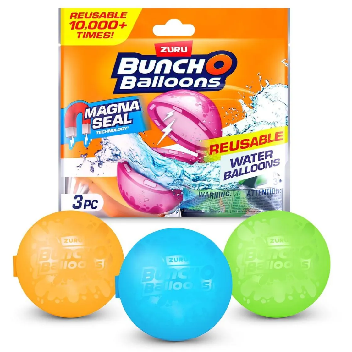 AOGS Bunch O Balloons - Pack 3 Globos de agua Reutilizables (Varios Modelos)