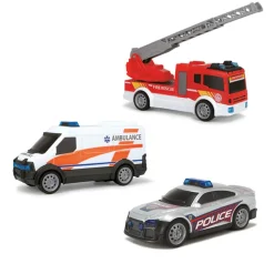 MOTORI & CO Caja de 3 vehículos de rescate ㅤ