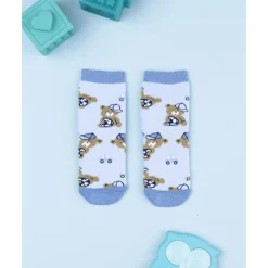 Prenatal Calcetines antideslizantes azules con ositos para niño