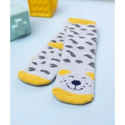 Prenatal Calcetines antideslizantes gris/amarillo para niño* Calzado Y Accesorios·Accesorios Y Complementos