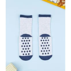 Prenatal Calcetines antideslizantes niño gris tigre