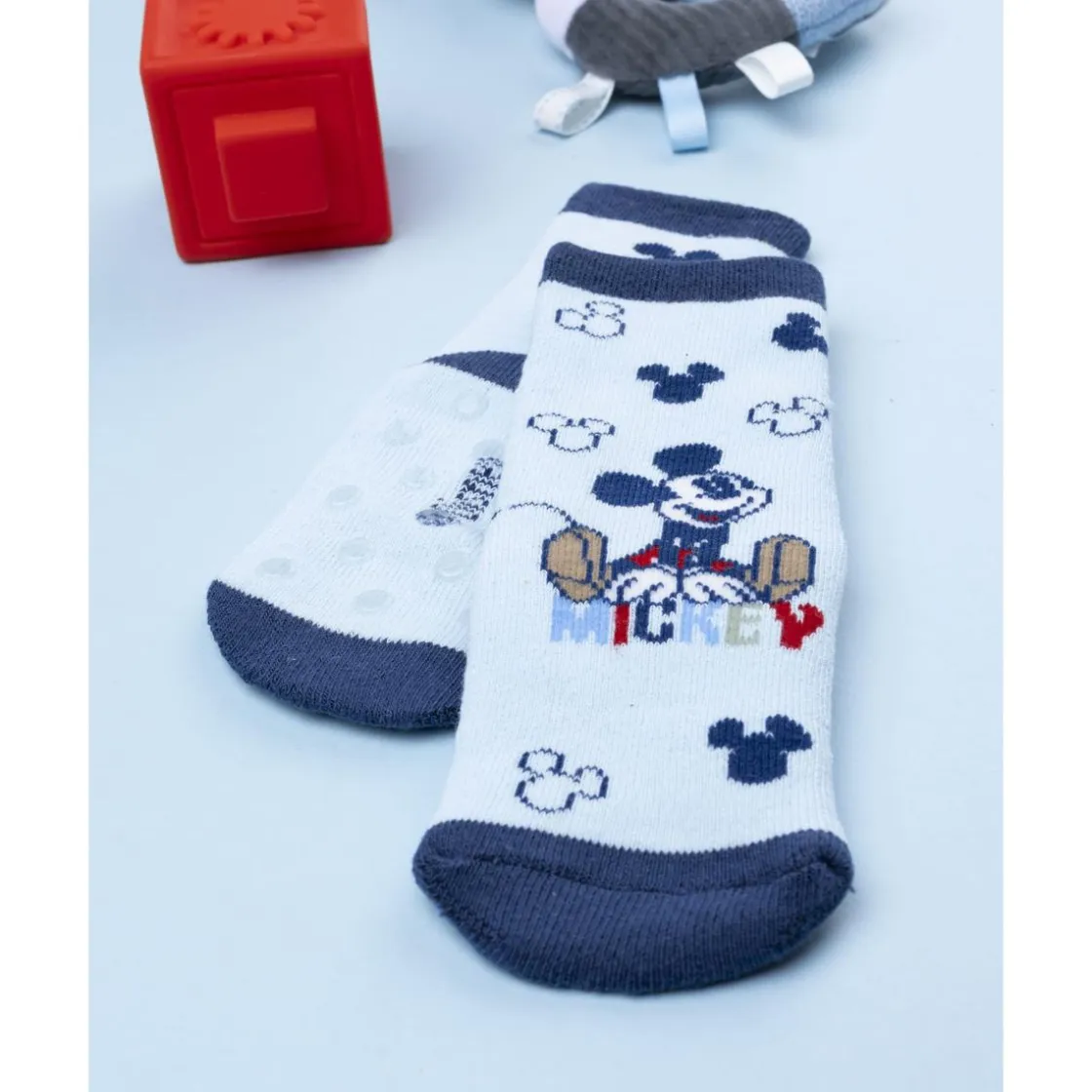 Prenatal Calcetines antideslizantes de niño Disney Mickey azul