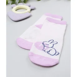 Prenatal Calcetines antideslizantes niña rosa conejo* Calzado Y Accesorios·Accesorios Y Complementos