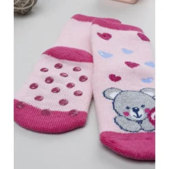 Prenatal Calcetines antideslizantes de niña rosa con ositos* Calzado Y Accesorios·Accesorios Y Complementos