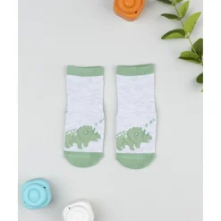 Prenatal Calcetines antideslizantes niño gris triceratops* Calzado Y Accesorios·Accesorios Y Complementos