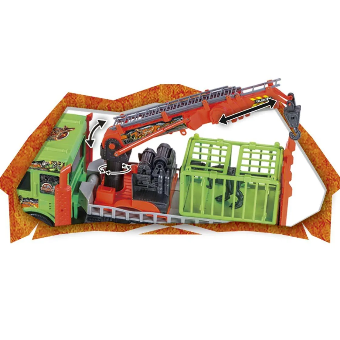 INVINCIBLE HEROS Camión de Rescate de Dinosaurios