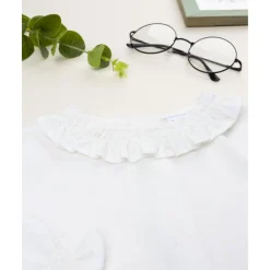 Prenatal Camisa blanca de niña con volante